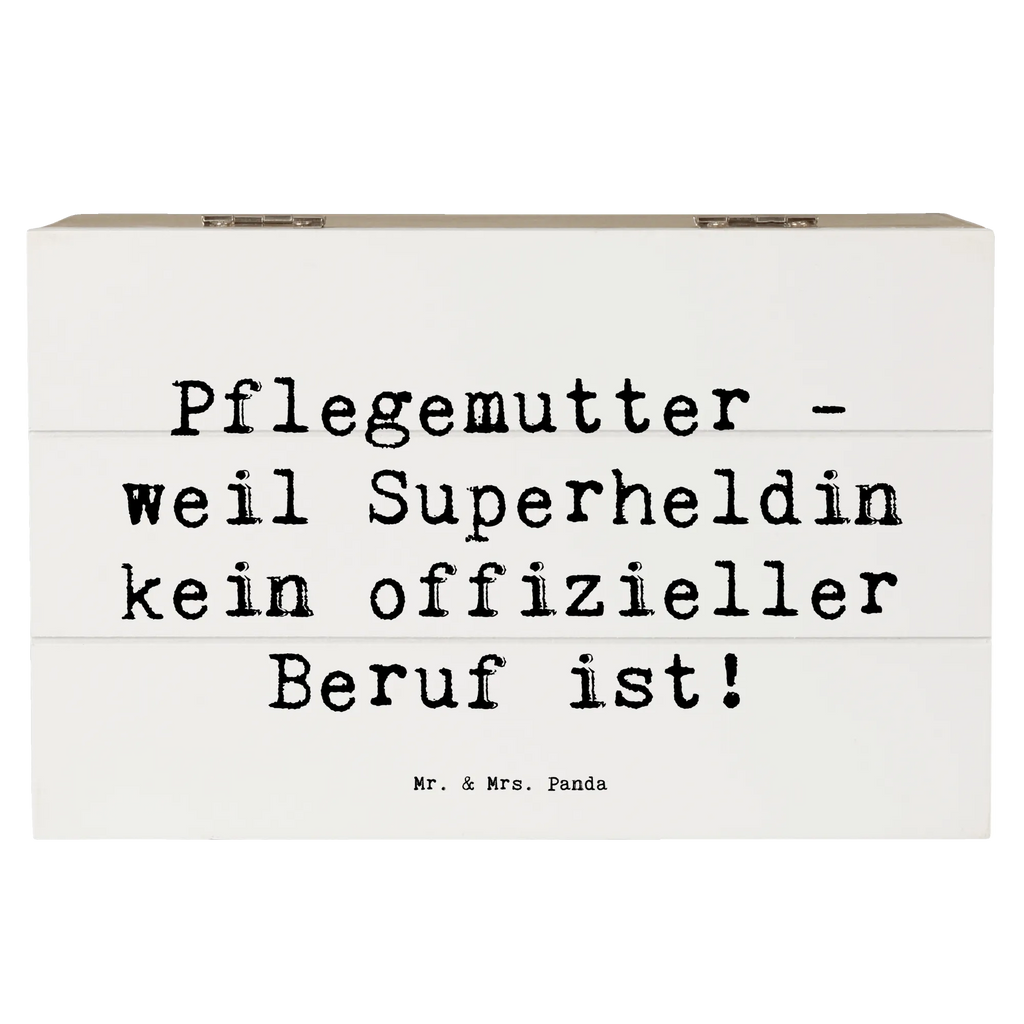 Holzkiste Spruch Pflegemutter Superheldin Holzkiste, Kiste, Schatzkiste, Truhe, Schatulle, XXL, Erinnerungsbox, Erinnerungskiste, Dekokiste, Aufbewahrungsbox, Geschenkbox, Geschenkdose, Familie, Vatertag, Muttertag, Bruder, Schwester, Mama, Papa, Oma, Opa