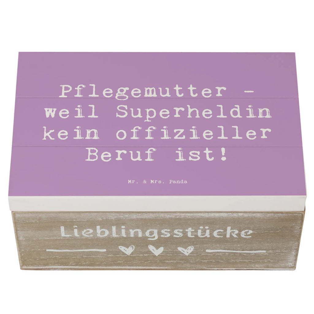 Holzkiste Spruch Pflegemutter Superheldin Holzkiste, Kiste, Schatzkiste, Truhe, Schatulle, XXL, Erinnerungsbox, Erinnerungskiste, Dekokiste, Aufbewahrungsbox, Geschenkbox, Geschenkdose, Familie, Vatertag, Muttertag, Bruder, Schwester, Mama, Papa, Oma, Opa