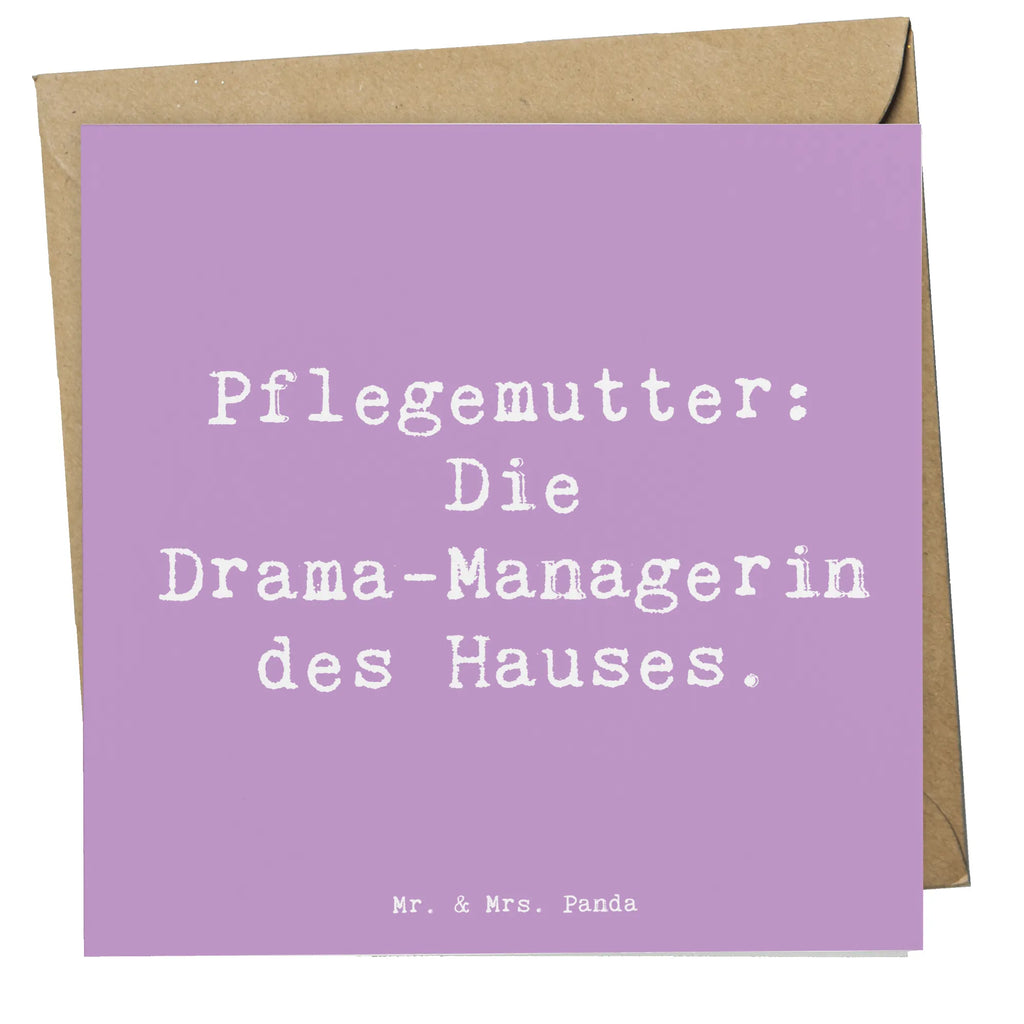 Deluxe Karte Spruch Pflegemutter Managerin Karte, Grußkarte, Klappkarte, Einladungskarte, Glückwunschkarte, Hochzeitskarte, Geburtstagskarte, Hochwertige Grußkarte, Hochwertige Klappkarte, Familie, Vatertag, Muttertag, Bruder, Schwester, Mama, Papa, Oma, Opa