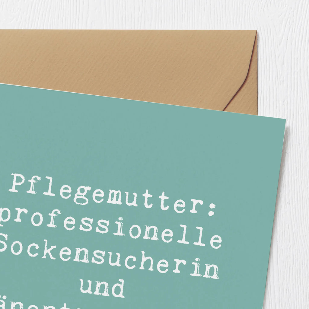 Deluxe Karte Spruch Pflegemutter Heldin Karte, Grußkarte, Klappkarte, Einladungskarte, Glückwunschkarte, Hochzeitskarte, Geburtstagskarte, Hochwertige Grußkarte, Hochwertige Klappkarte, Familie, Vatertag, Muttertag, Bruder, Schwester, Mama, Papa, Oma, Opa