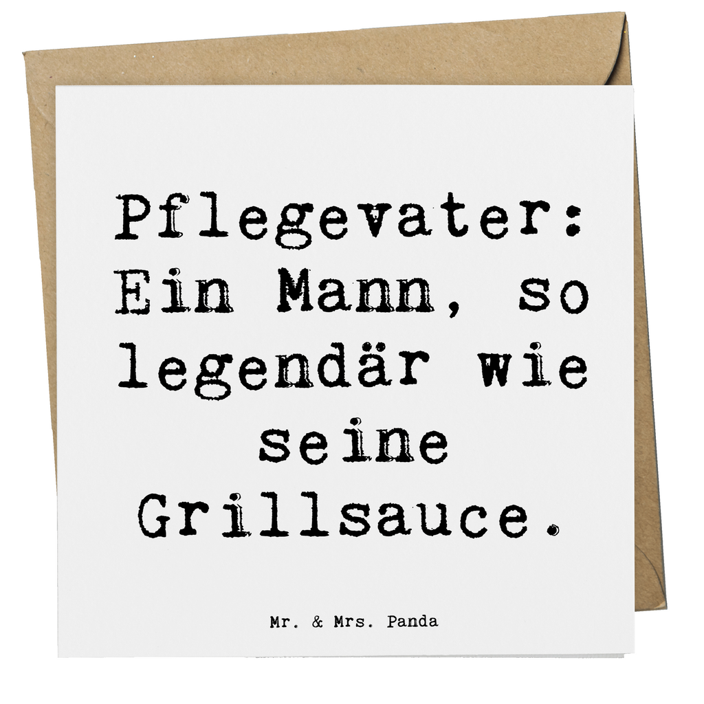 Deluxe Karte Spruch Pflegevater Legende Karte, Grußkarte, Klappkarte, Einladungskarte, Glückwunschkarte, Hochzeitskarte, Geburtstagskarte, Hochwertige Grußkarte, Hochwertige Klappkarte, Familie, Vatertag, Muttertag, Bruder, Schwester, Mama, Papa, Oma, Opa