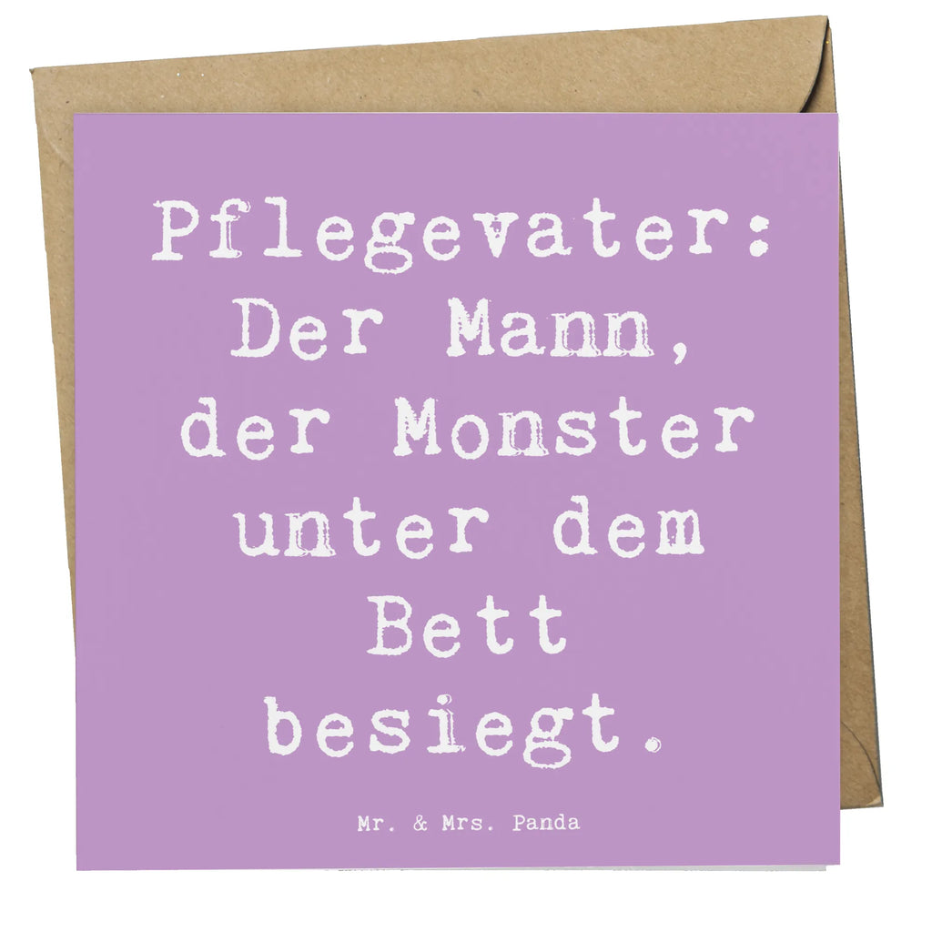 Deluxe Karte Spruch Pflegevater Held Karte, Grußkarte, Klappkarte, Einladungskarte, Glückwunschkarte, Hochzeitskarte, Geburtstagskarte, Hochwertige Grußkarte, Hochwertige Klappkarte, Familie, Vatertag, Muttertag, Bruder, Schwester, Mama, Papa, Oma, Opa