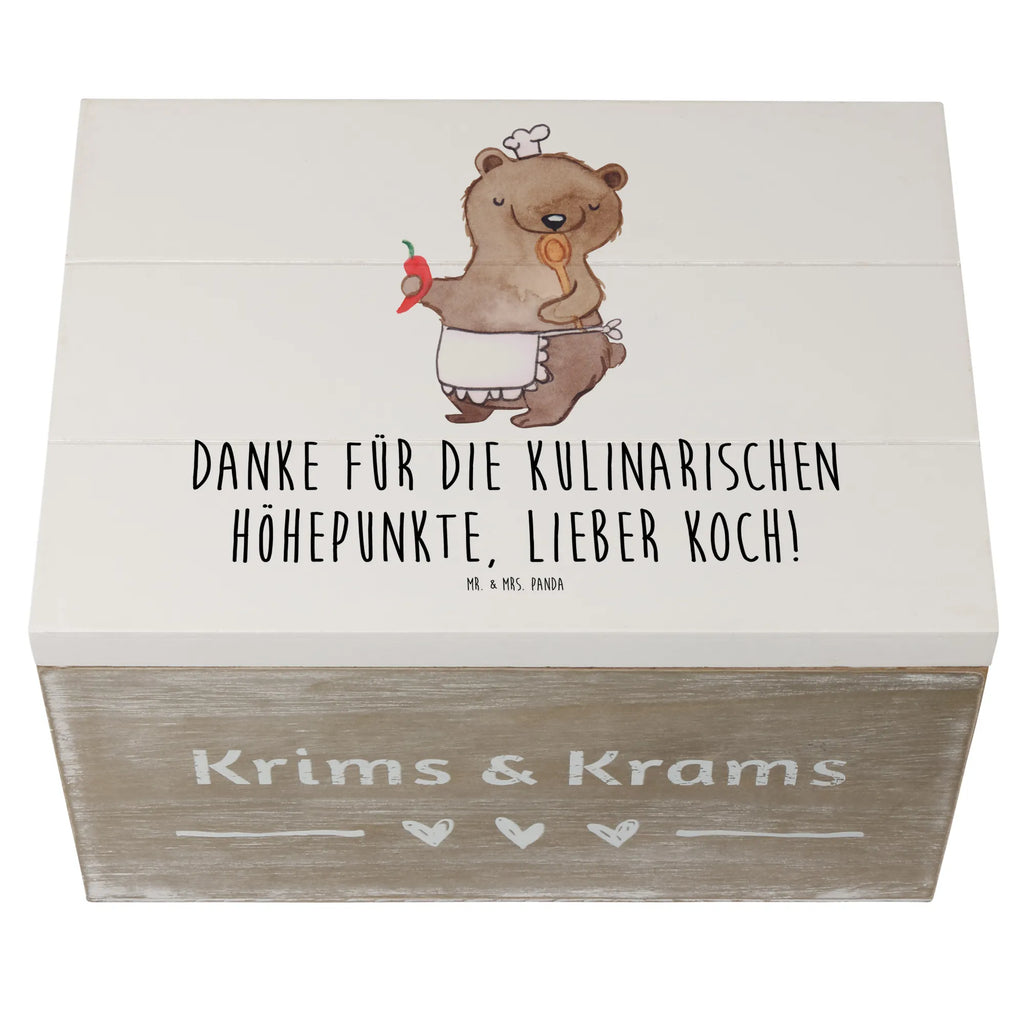 Holzkiste Koch Dankeschön Holzkiste, Kiste, Schatzkiste, Truhe, Schatulle, XXL, Erinnerungsbox, Erinnerungskiste, Dekokiste, Aufbewahrungsbox, Geschenkbox, Geschenkdose