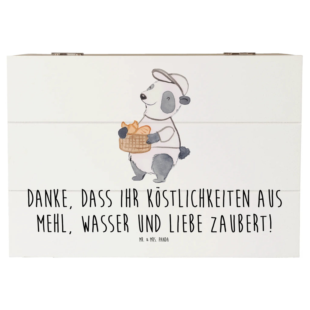 Holzkiste Bäcker-Dank Holzkiste, Kiste, Schatzkiste, Truhe, Schatulle, XXL, Erinnerungsbox, Erinnerungskiste, Dekokiste, Aufbewahrungsbox, Geschenkbox, Geschenkdose