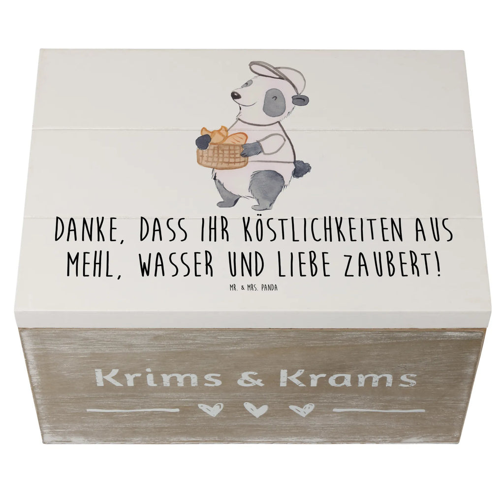 Holzkiste Bäcker-Dank Holzkiste, Kiste, Schatzkiste, Truhe, Schatulle, XXL, Erinnerungsbox, Erinnerungskiste, Dekokiste, Aufbewahrungsbox, Geschenkbox, Geschenkdose