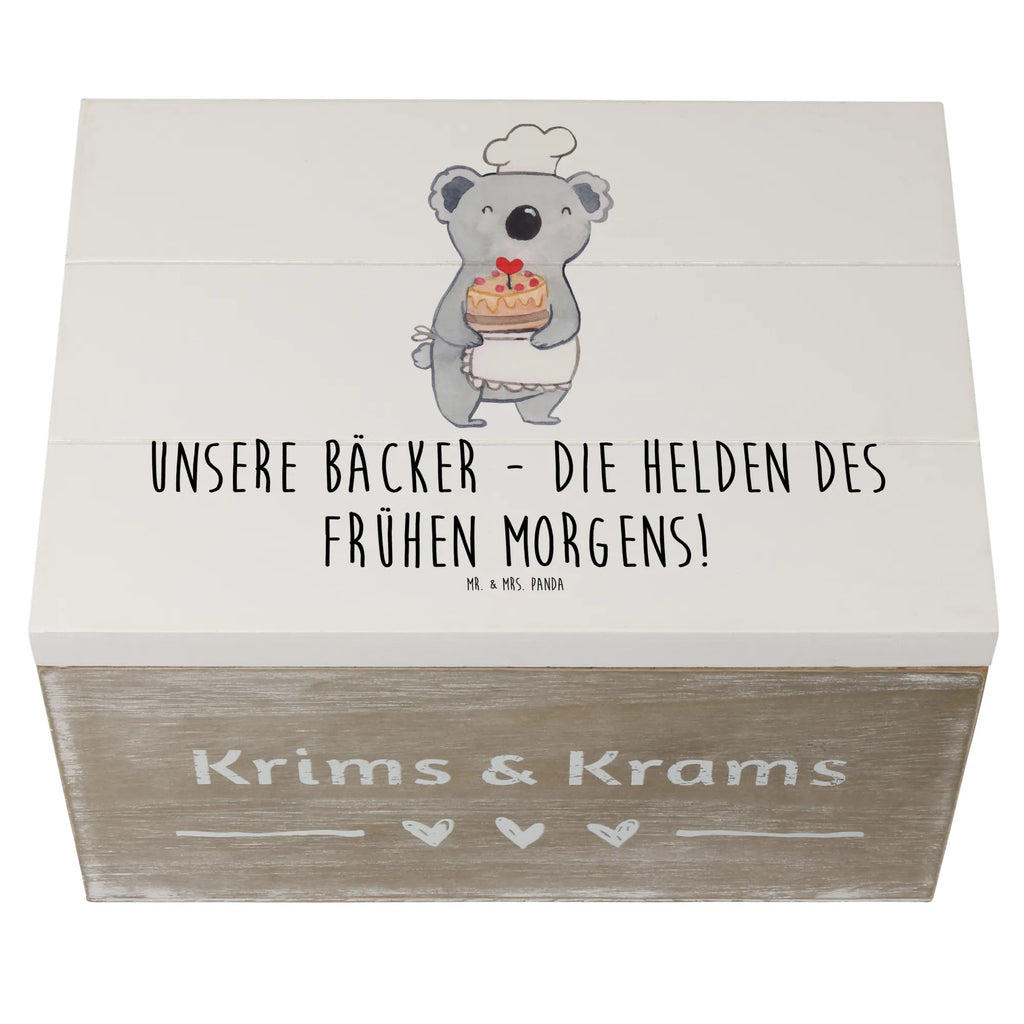 Holzkiste Bäcker Helden Holzkiste, Kiste, Schatzkiste, Truhe, Schatulle, XXL, Erinnerungsbox, Erinnerungskiste, Dekokiste, Aufbewahrungsbox, Geschenkbox, Geschenkdose