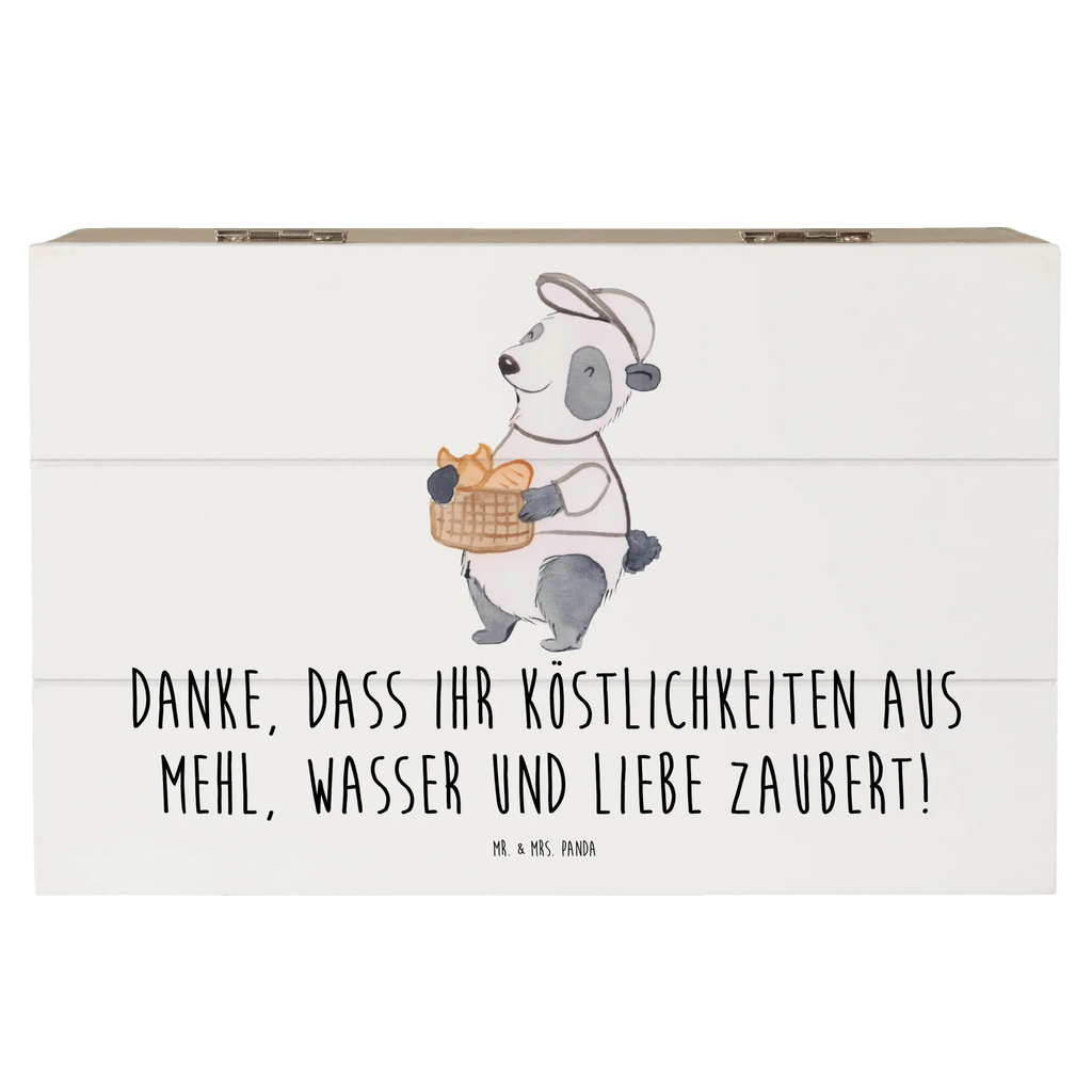 Holzkiste Bäcker-Dank Holzkiste, Kiste, Schatzkiste, Truhe, Schatulle, XXL, Erinnerungsbox, Erinnerungskiste, Dekokiste, Aufbewahrungsbox, Geschenkbox, Geschenkdose