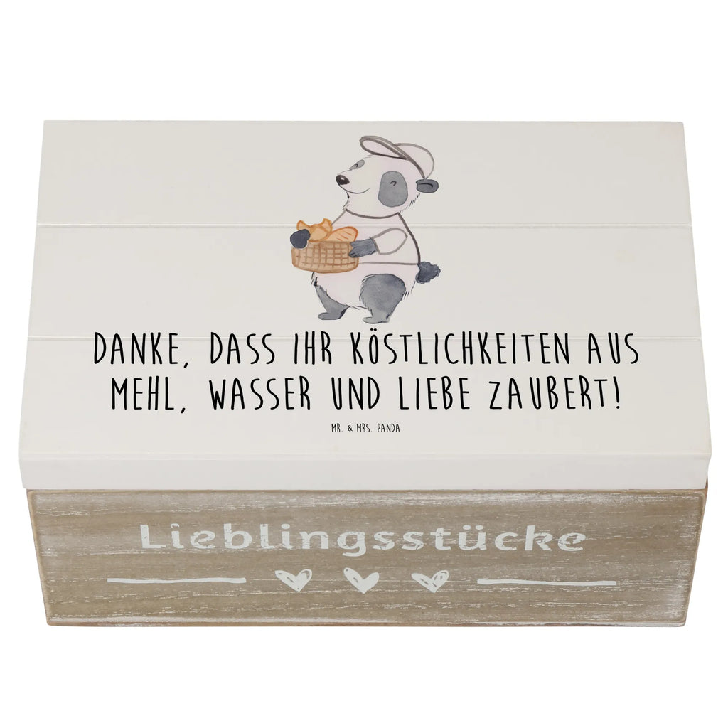 Holzkiste Bäcker-Dank Holzkiste, Kiste, Schatzkiste, Truhe, Schatulle, XXL, Erinnerungsbox, Erinnerungskiste, Dekokiste, Aufbewahrungsbox, Geschenkbox, Geschenkdose