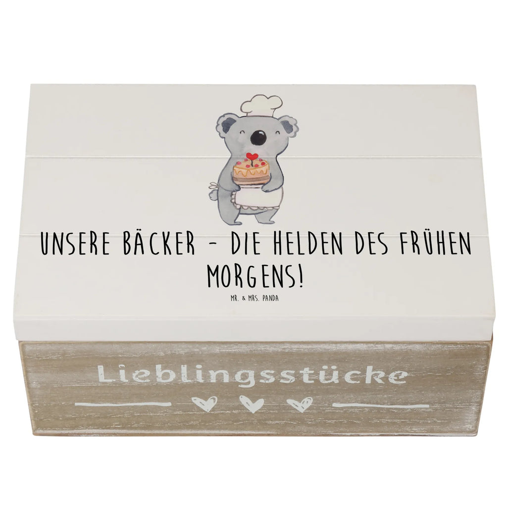 Holzkiste Bäcker Helden Holzkiste, Kiste, Schatzkiste, Truhe, Schatulle, XXL, Erinnerungsbox, Erinnerungskiste, Dekokiste, Aufbewahrungsbox, Geschenkbox, Geschenkdose