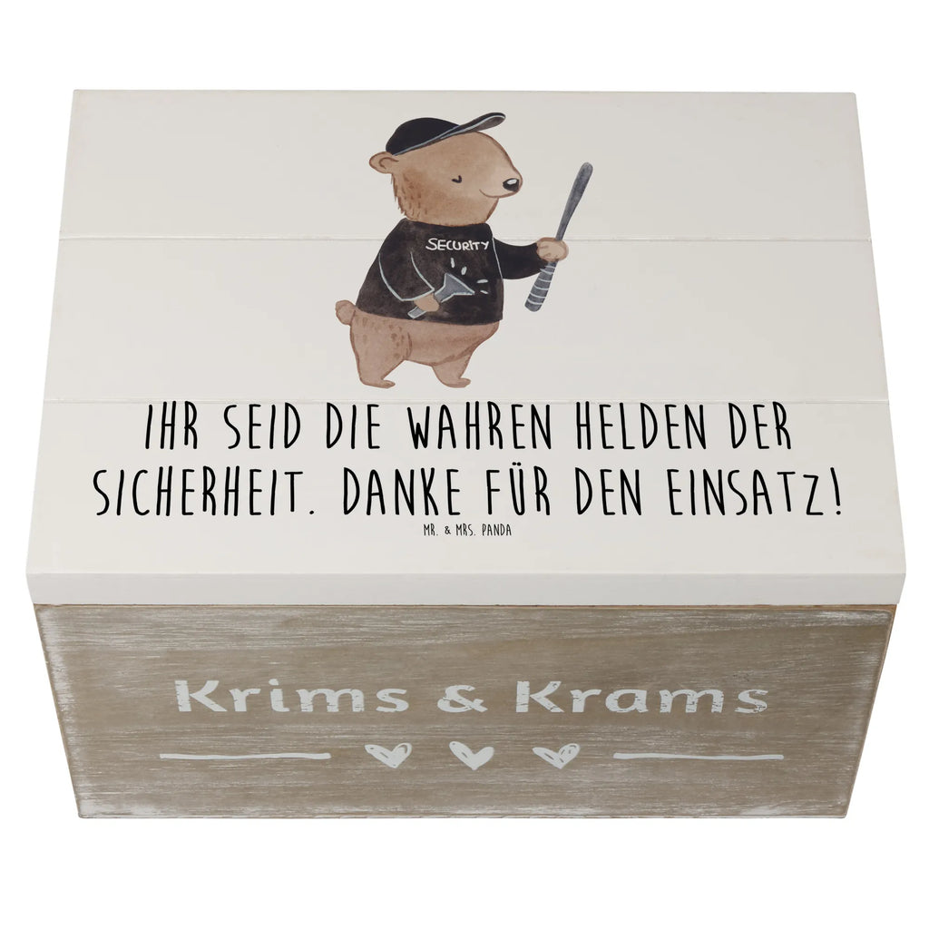 Holzkiste Sicherheitsdienst Helden Holzkiste, Kiste, Schatzkiste, Truhe, Schatulle, XXL, Erinnerungsbox, Erinnerungskiste, Dekokiste, Aufbewahrungsbox, Geschenkbox, Geschenkdose