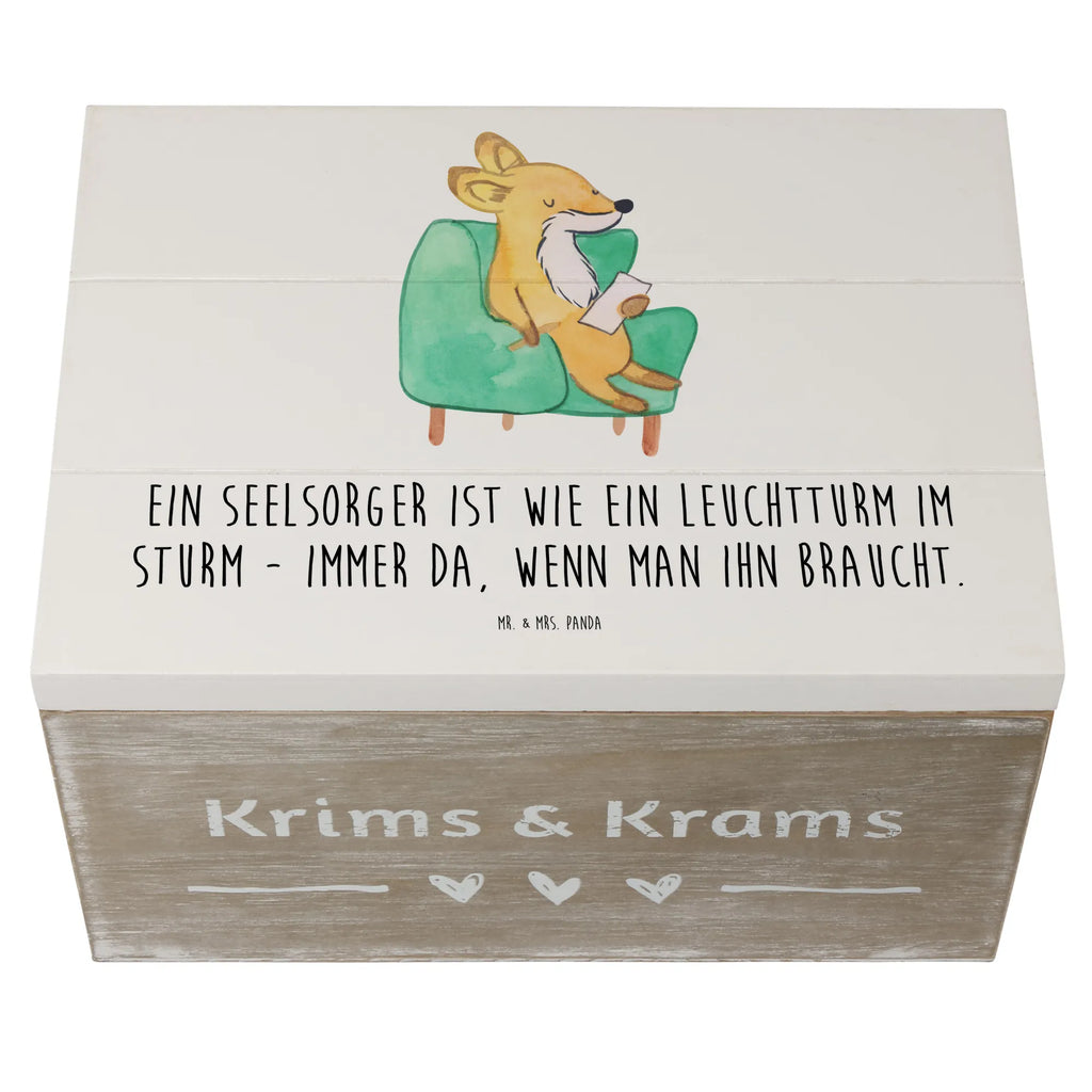 Holzkiste Seelsorger Leuchtturm Holzkiste, Kiste, Schatzkiste, Truhe, Schatulle, XXL, Erinnerungsbox, Erinnerungskiste, Dekokiste, Aufbewahrungsbox, Geschenkbox, Geschenkdose