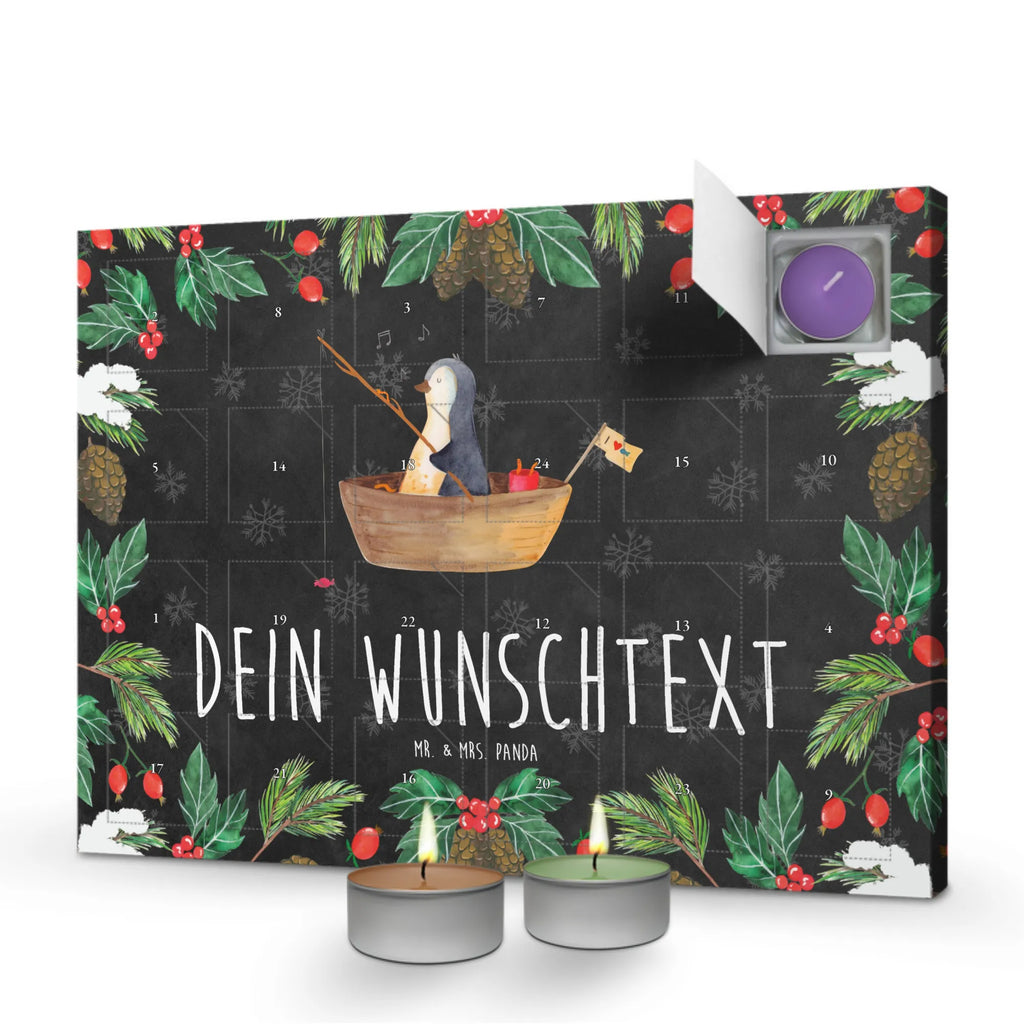 Personalisierter Duftkerzen Adventskalender Pinguin Angelboot Personalisierter Duftkerzen Adventskalender, Pinguin, Pinguine, Angeln, Boot, Angelboot, Lebenslust, Leben, genießen, Motivation, Neustart, Neuanfang, Trennung, Scheidung, Geschenkidee Liebeskummer