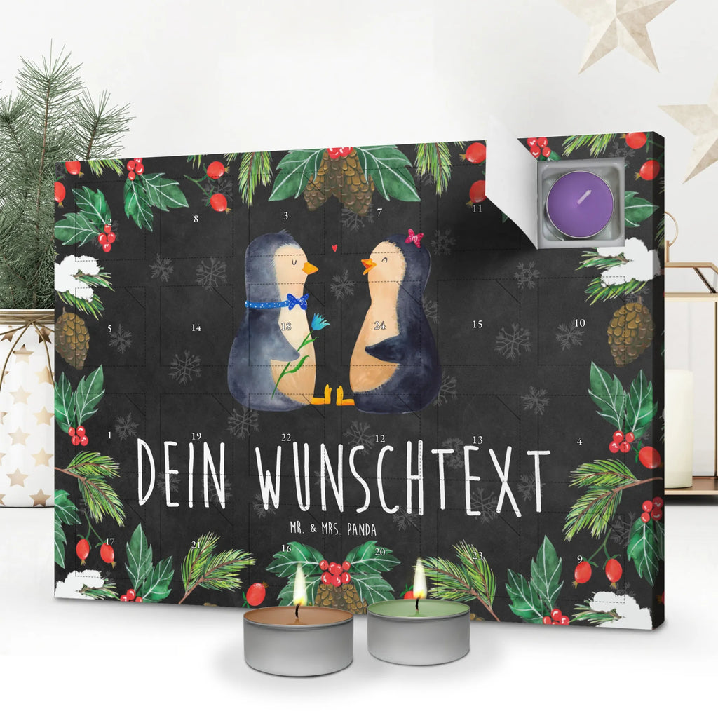 Personalisierter Duftkerzen Adventskalender Pinguin Pärchen Personalisierter Duftkerzen Adventskalender, Pinguin, Pinguine, Liebe, Liebespaar, Liebesbeweis, Liebesgeschenk, Verlobung, Jahrestag, Hochzeitstag, Hochzeit, Hochzeitsgeschenk, große Liebe, Traumpaar