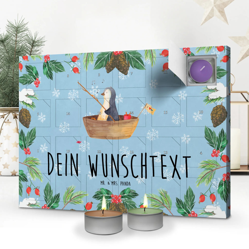 Personalisierter Duftkerzen Adventskalender Pinguin Angelboot Personalisierter Duftkerzen Adventskalender, Pinguin, Pinguine, Angeln, Boot, Angelboot, Lebenslust, Leben, genießen, Motivation, Neustart, Neuanfang, Trennung, Scheidung, Geschenkidee Liebeskummer