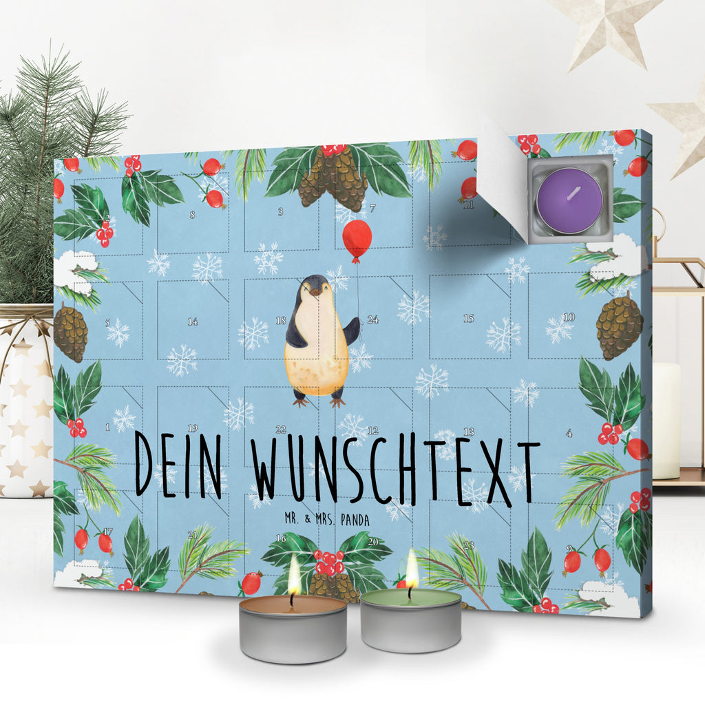 Personalisierter Duftkerzen Adventskalender Pinguin Luftballon Personalisierter Duftkerzen Adventskalender, Pinguin, Pinguine, Luftballon, Tagträume, Lebenslust, Geschenk Freundin, Geschenkidee, beste Freundin, Motivation, Neustart, neues Leben, Liebe, Glück