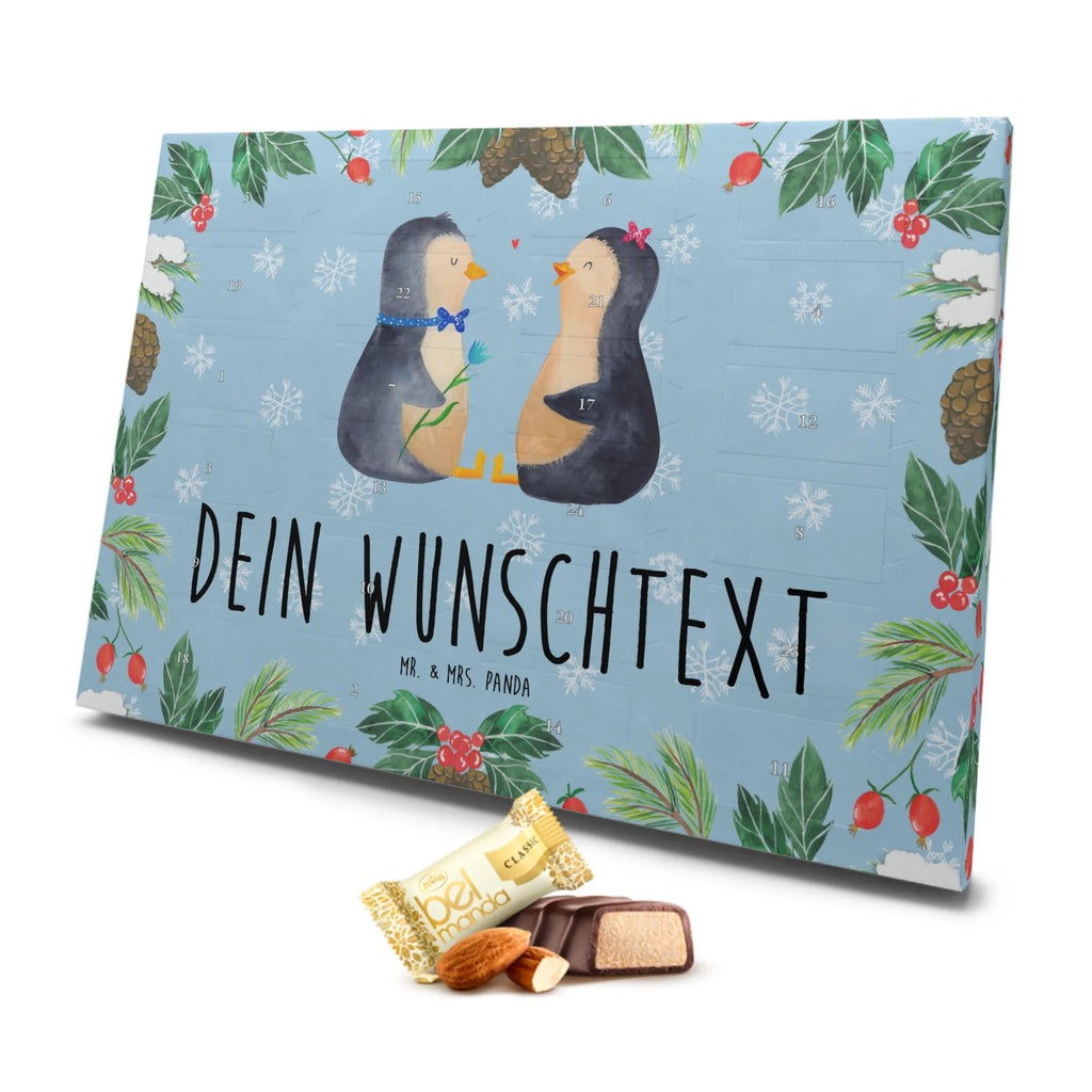 Personalisierter Marzipan Adventskalender Pinguin Pärchen Personalisierter Marzipan Adventskalender, Pinguin, Pinguine, Liebe, Liebespaar, Liebesbeweis, Liebesgeschenk, Verlobung, Jahrestag, Hochzeitstag, Hochzeit, Hochzeitsgeschenk, große Liebe, Traumpaar