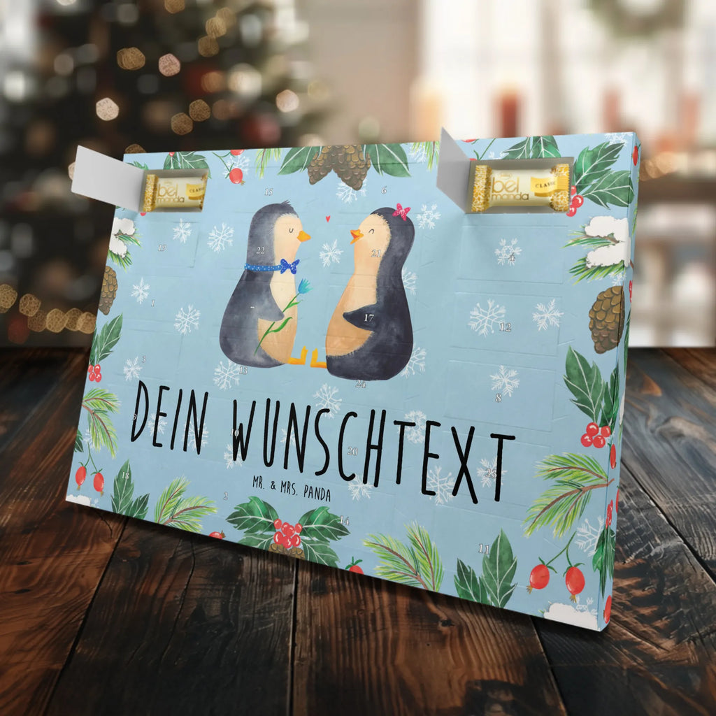 Personalisierter Marzipan Adventskalender Pinguin Pärchen Personalisierter Marzipan Adventskalender, Pinguin, Pinguine, Liebe, Liebespaar, Liebesbeweis, Liebesgeschenk, Verlobung, Jahrestag, Hochzeitstag, Hochzeit, Hochzeitsgeschenk, große Liebe, Traumpaar