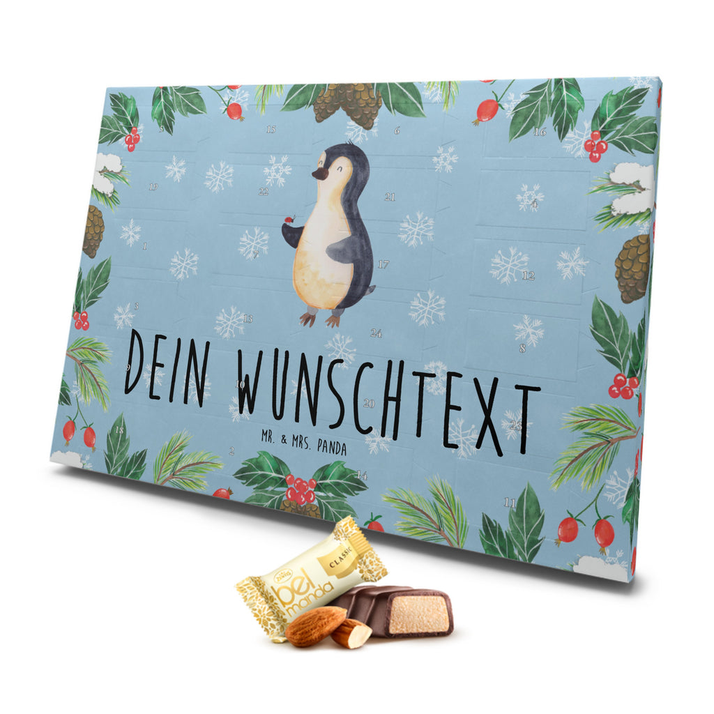 Personalisierter Marzipan Adventskalender Pinguin Marienkäfer Personalisierter Marzipan Adventskalender, Pinguin, Pinguine, Marienkäfer, Liebe, Wunder, Glück, Freude, Lebensfreude