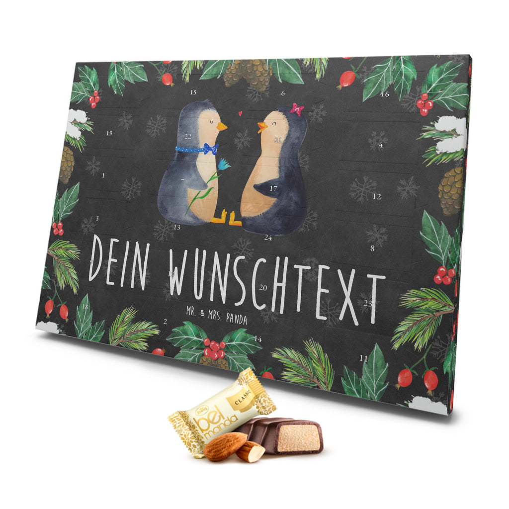 Personalisierter Marzipan Adventskalender Pinguin Pärchen Personalisierter Marzipan Adventskalender, Pinguin, Pinguine, Liebe, Liebespaar, Liebesbeweis, Liebesgeschenk, Verlobung, Jahrestag, Hochzeitstag, Hochzeit, Hochzeitsgeschenk, große Liebe, Traumpaar