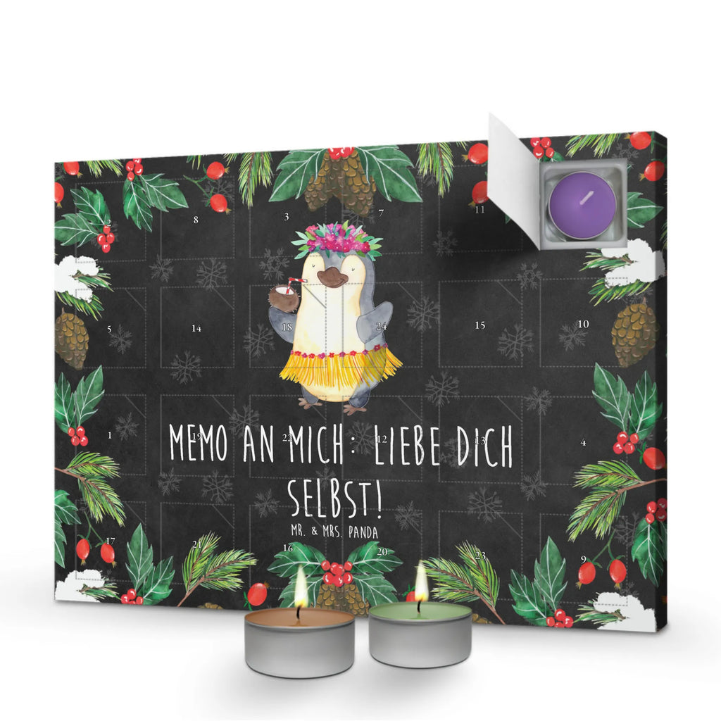 Duftkerzen Adventskalender Pinguin Kokosnuss Adventskalender, Kerzen Adventskalender, Duftkerzen Adventskalender, Pinguin, Aloha, Hawaii, Urlaub, Kokosnuss, Pinguine