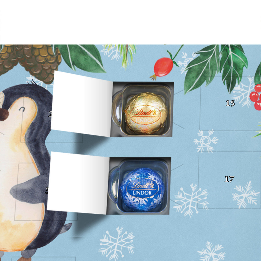 Personalisierter Kugel Markenschokolade Adventskalender Pinguin Marienkäfer Personalisierter Kugel Markenschokolade Adventskalender, Pinguin, Pinguine, Marienkäfer, Liebe, Wunder, Glück, Freude, Lebensfreude