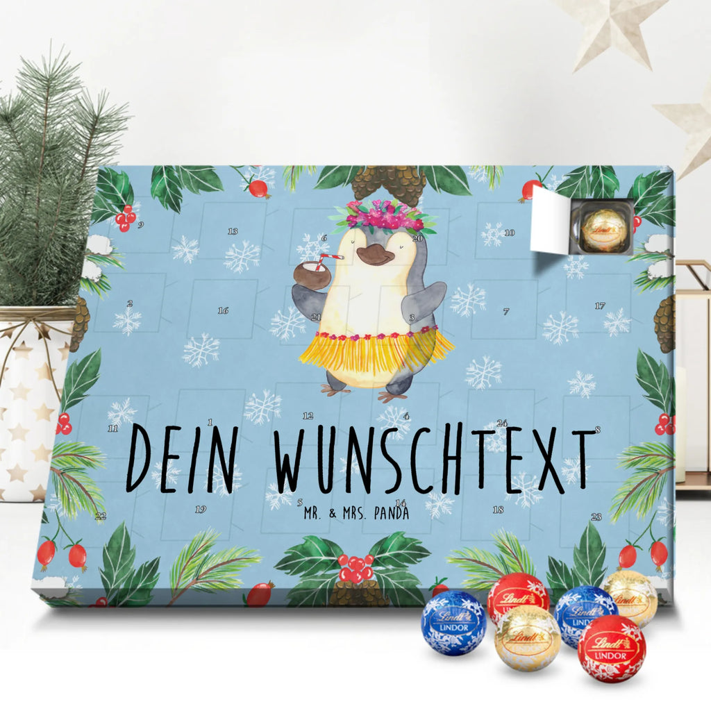 Personalisierter Kugel Markenschokolade Adventskalender Pinguin Kokosnuss Personalisierter Kugel Markenschokolade Adventskalender, Pinguin, Aloha, Hawaii, Urlaub, Kokosnuss, Pinguine