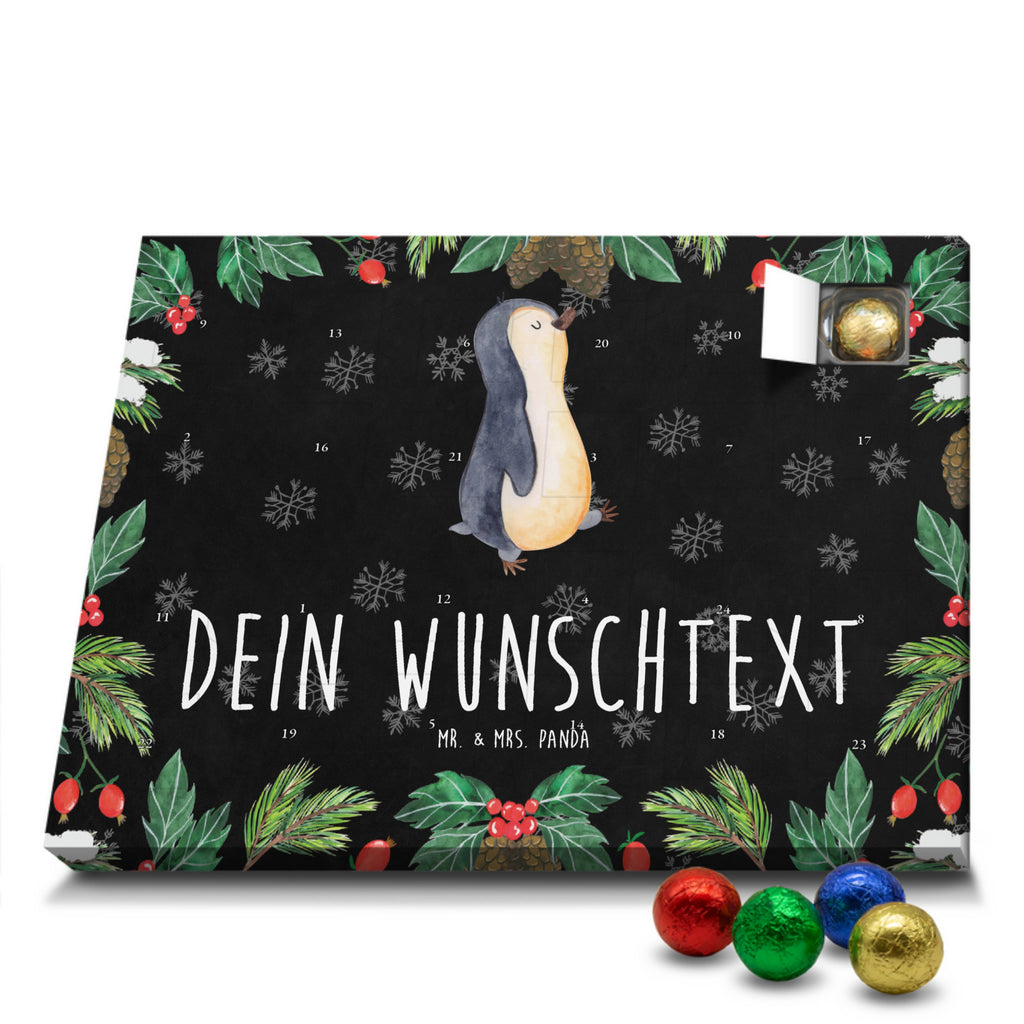 Personalisierter Schoko Adventskalender Pinguin marschieren Personalisierter Adventskalender, Adventskalender mit Namen, Pinguin, Pinguine, Frühaufsteher, Langschläfer, Bruder, Schwester, Familie