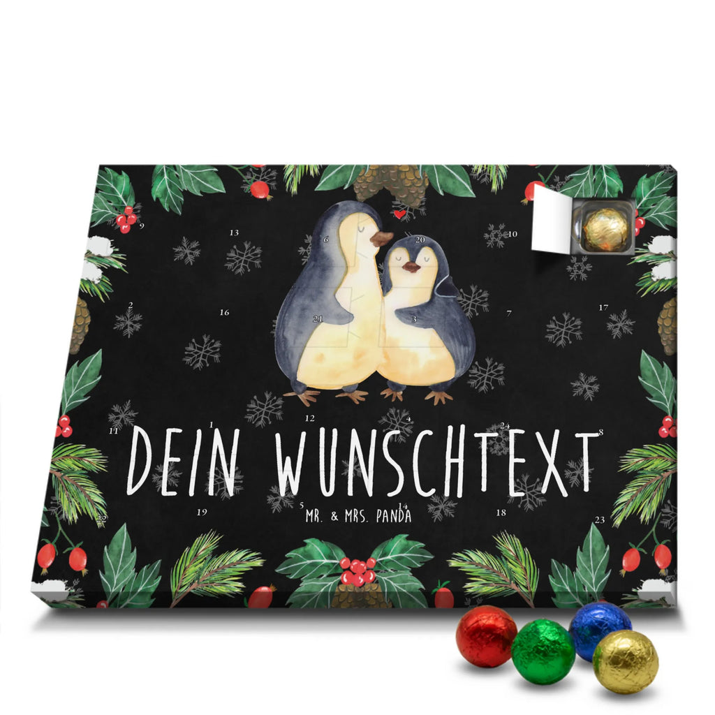 Personalisierter Schoko Adventskalender Pinguin umarmen Personalisierter Adventskalender, Adventskalender mit Namen, Pinguin, Liebe, Liebespaar, Liebesbeweis, Liebesgeschenk, Verlobung, Jahrestag, Hochzeitstag, Hochzeit, Hochzeitsgeschenk