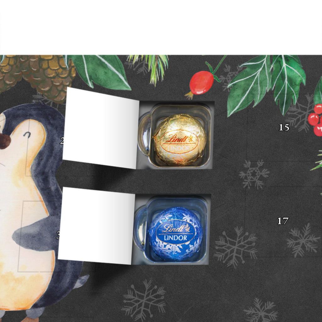 Personalisierter Kugel Markenschokolade Adventskalender Pinguin Marienkäfer Personalisierter Kugel Markenschokolade Adventskalender, Pinguin, Pinguine, Marienkäfer, Liebe, Wunder, Glück, Freude, Lebensfreude