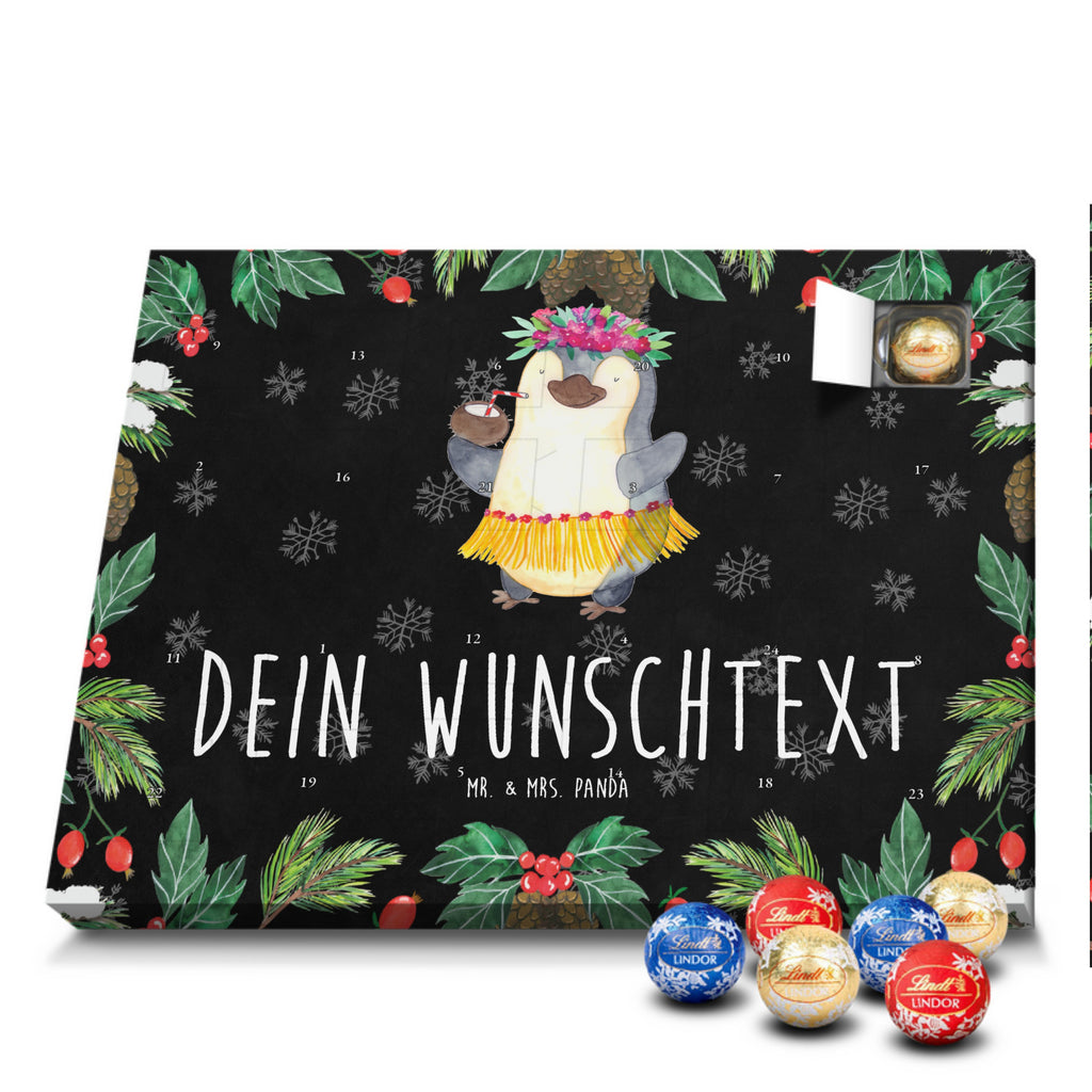 Personalisierter Kugel Markenschokolade Adventskalender Pinguin Kokosnuss Personalisierter Kugel Markenschokolade Adventskalender, Pinguin, Aloha, Hawaii, Urlaub, Kokosnuss, Pinguine