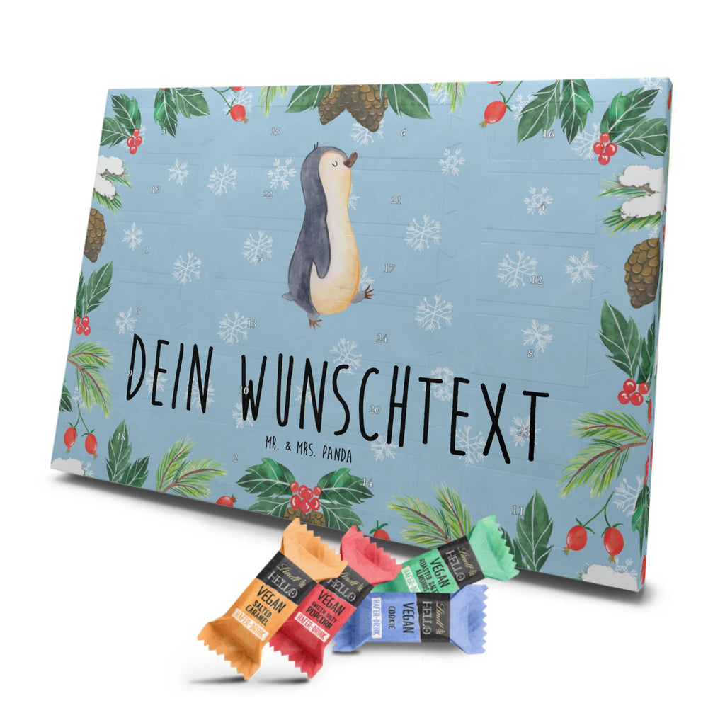 Personalisierter veganer Adventskalender Pinguin marschieren Personalisierter veganer Adventskalender, Pinguin, Pinguine, Frühaufsteher, Langschläfer, Bruder, Schwester, Familie