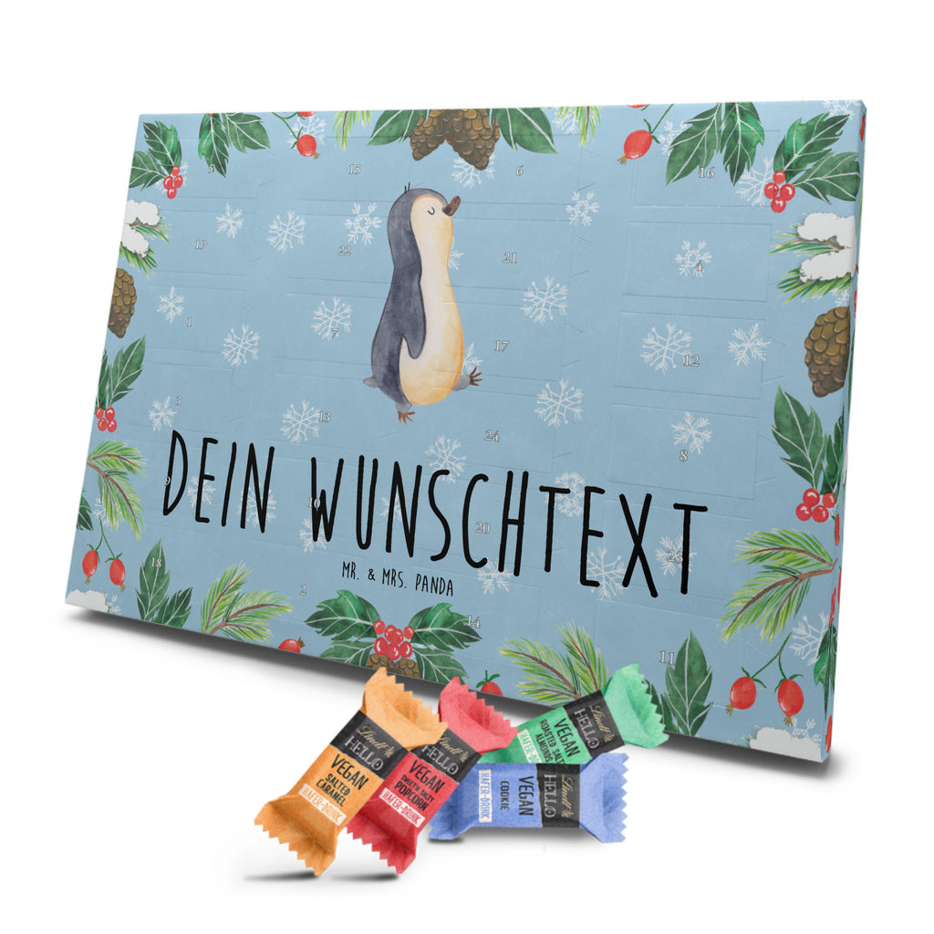 Personalisierter veganer Adventskalender Pinguin marschieren Personalisierter veganer Adventskalender, Pinguin, Pinguine, Frühaufsteher, Langschläfer, Bruder, Schwester, Familie