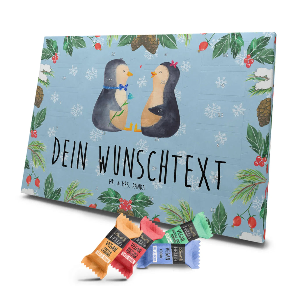 Personalisierter veganer Adventskalender Pinguin Pärchen Personalisierter veganer Adventskalender, Pinguin, Pinguine, Liebe, Liebespaar, Liebesbeweis, Liebesgeschenk, Verlobung, Jahrestag, Hochzeitstag, Hochzeit, Hochzeitsgeschenk, große Liebe, Traumpaar