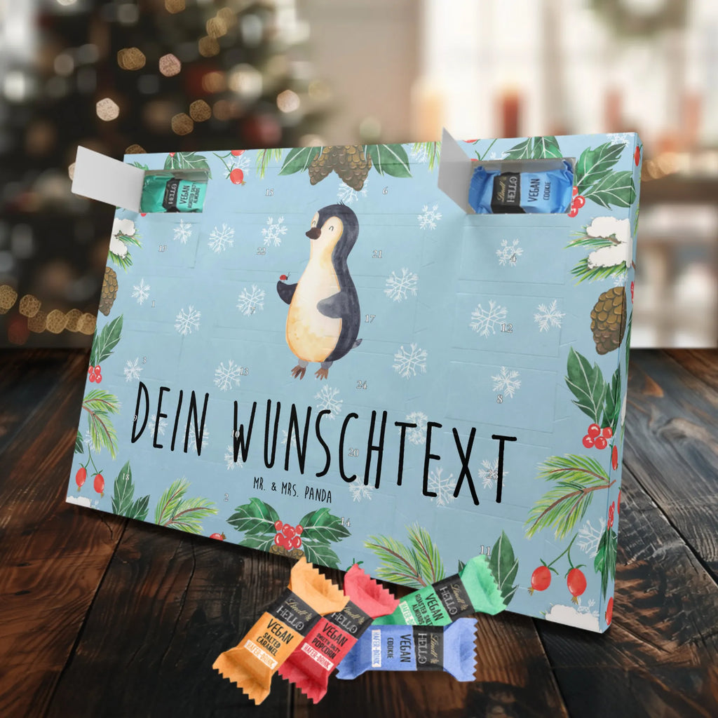 Personalisierter veganer Adventskalender Pinguin Marienkäfer Personalisierter veganer Adventskalender, Pinguin, Pinguine, Marienkäfer, Liebe, Wunder, Glück, Freude, Lebensfreude