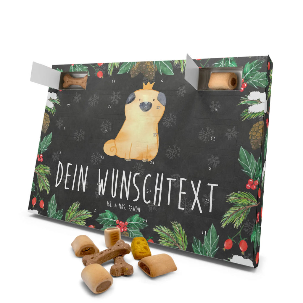 Personalisierter Hunde Adventskalender Mops Krone Hunde Adventskalender, Hund, Hundemotiv, Haustier, Hunderasse, Tierliebhaber, Hundebesitzer, Sprüche, Mops, allergisch, kinderlos, Hausregel, Hundebesitzer. Spruch, lustig