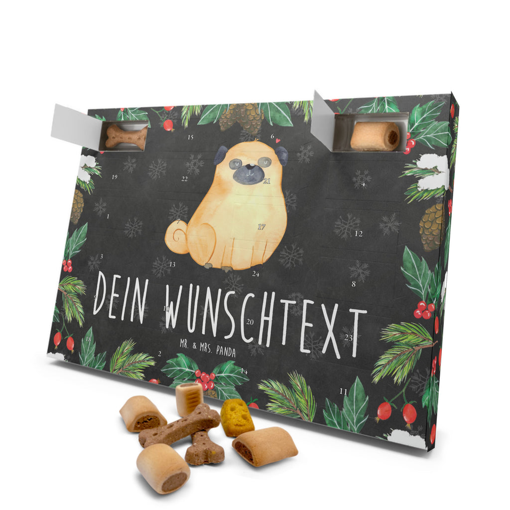 Personalisierter Hunde Adventskalender Mops Hunde Adventskalender, Hund, Hundemotiv, Haustier, Hunderasse, Tierliebhaber, Hundebesitzer, Sprüche, Mops, Liebe, Hundeliebe