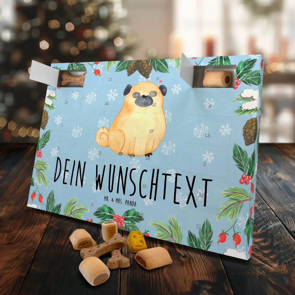 Personalisierter Hunde Adventskalender Mops Hunde Adventskalender, Hund, Hundemotiv, Haustier, Hunderasse, Tierliebhaber, Hundebesitzer, Sprüche, Mops, Liebe, Hundeliebe