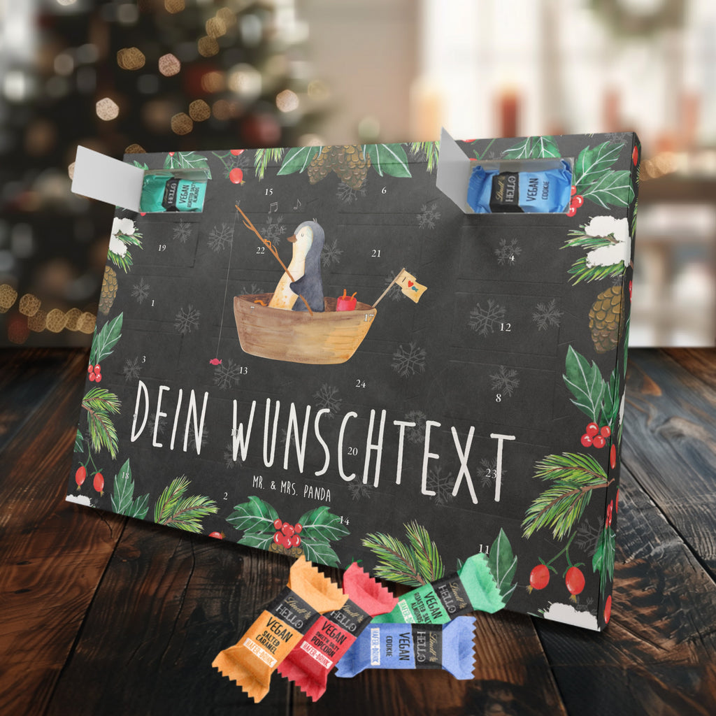 Personalisierter veganer Adventskalender Pinguin Angelboot Personalisierter veganer Adventskalender, Pinguin, Pinguine, Angeln, Boot, Angelboot, Lebenslust, Leben, genießen, Motivation, Neustart, Neuanfang, Trennung, Scheidung, Geschenkidee Liebeskummer