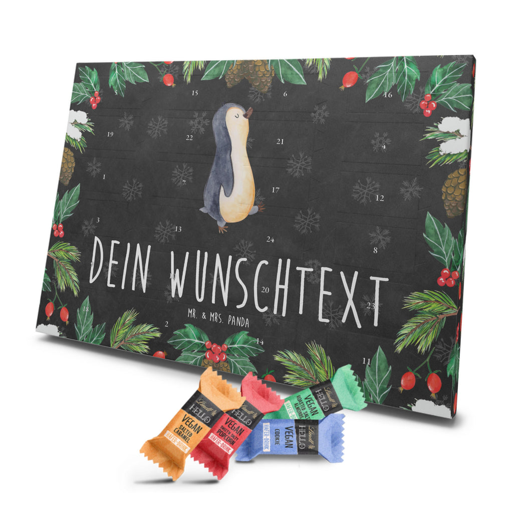 Personalisierter veganer Adventskalender Pinguin marschieren Personalisierter veganer Adventskalender, Pinguin, Pinguine, Frühaufsteher, Langschläfer, Bruder, Schwester, Familie