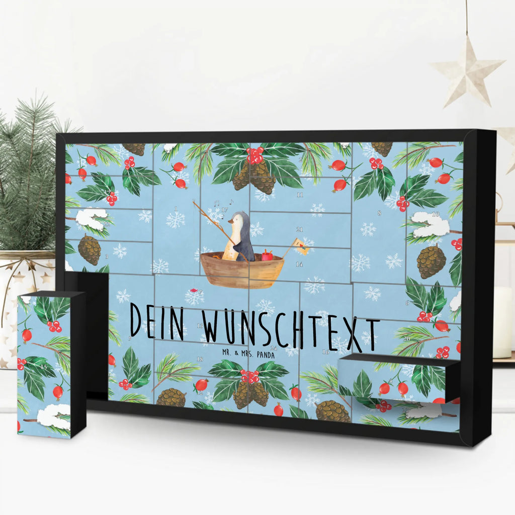 Personalisierter Befüllbarer Adventskalender Pinguin Angelboot Befüllbarer Adventskalender, Adventskalender zum selbst befüllen, Pinguin, Pinguine, Angeln, Boot, Angelboot, Lebenslust, Leben, genießen, Motivation, Neustart, Neuanfang, Trennung, Scheidung, Geschenkidee Liebeskummer