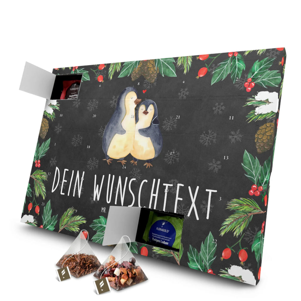 Personalisierter Tee Adventskalender Pinguin umarmen Personalisierter Tee Adventskalender, Pinguin, Liebe, Liebespaar, Liebesbeweis, Liebesgeschenk, Verlobung, Jahrestag, Hochzeitstag, Hochzeit, Hochzeitsgeschenk