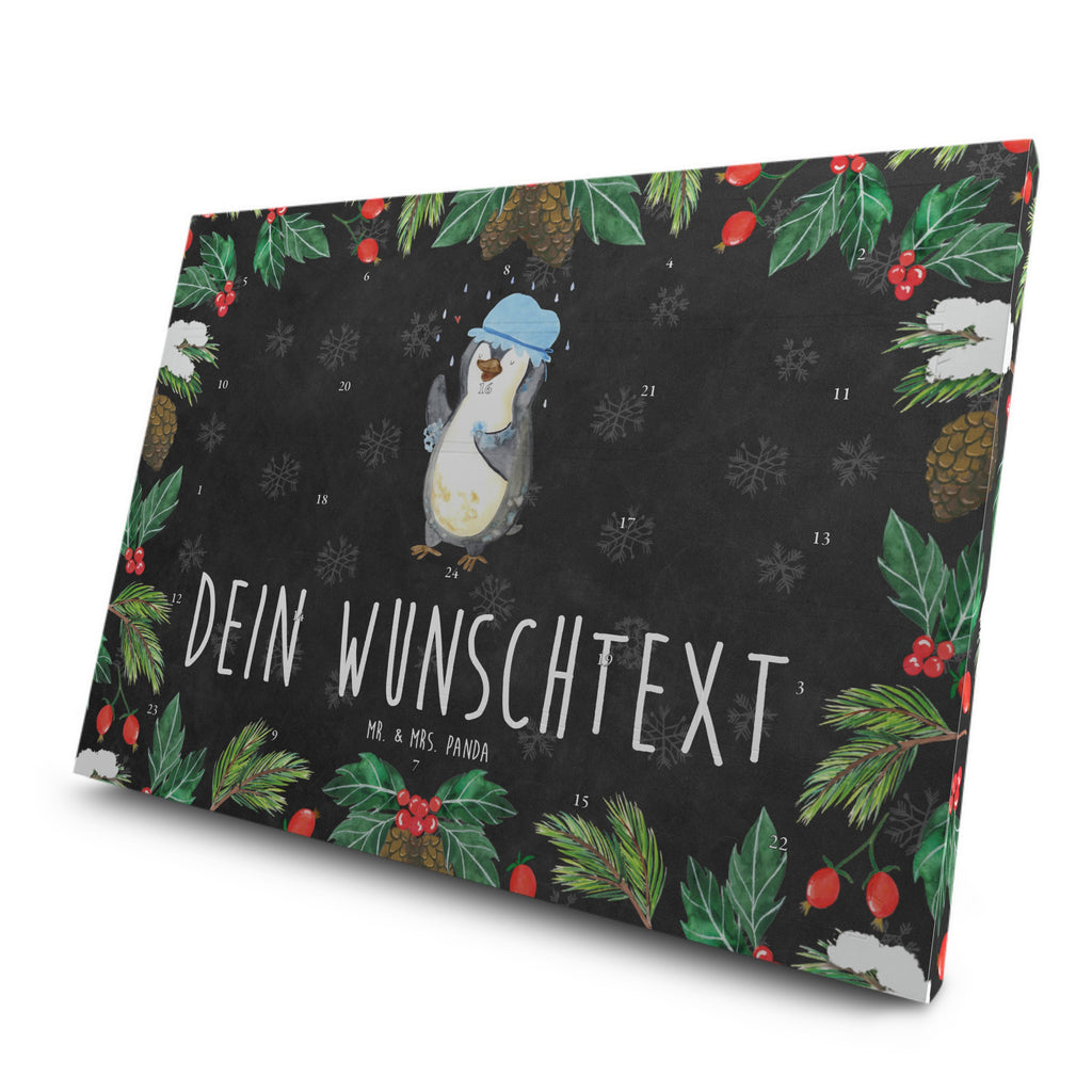 Personalisierter Tee Adventskalender Pinguin Duschen Personalisierter Tee Adventskalender, Pinguin, Pinguine, Dusche, duschen, Lebensmotto, Motivation, Neustart, Neuanfang, glücklich sein