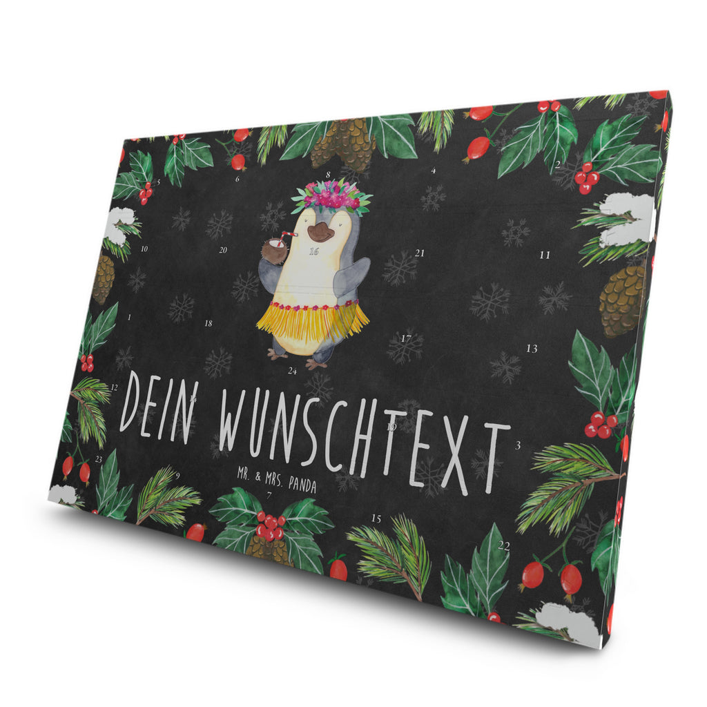 Personalisierter Tee Adventskalender Pinguin Kokosnuss Personalisierter Tee Adventskalender, Pinguin, Aloha, Hawaii, Urlaub, Kokosnuss, Pinguine