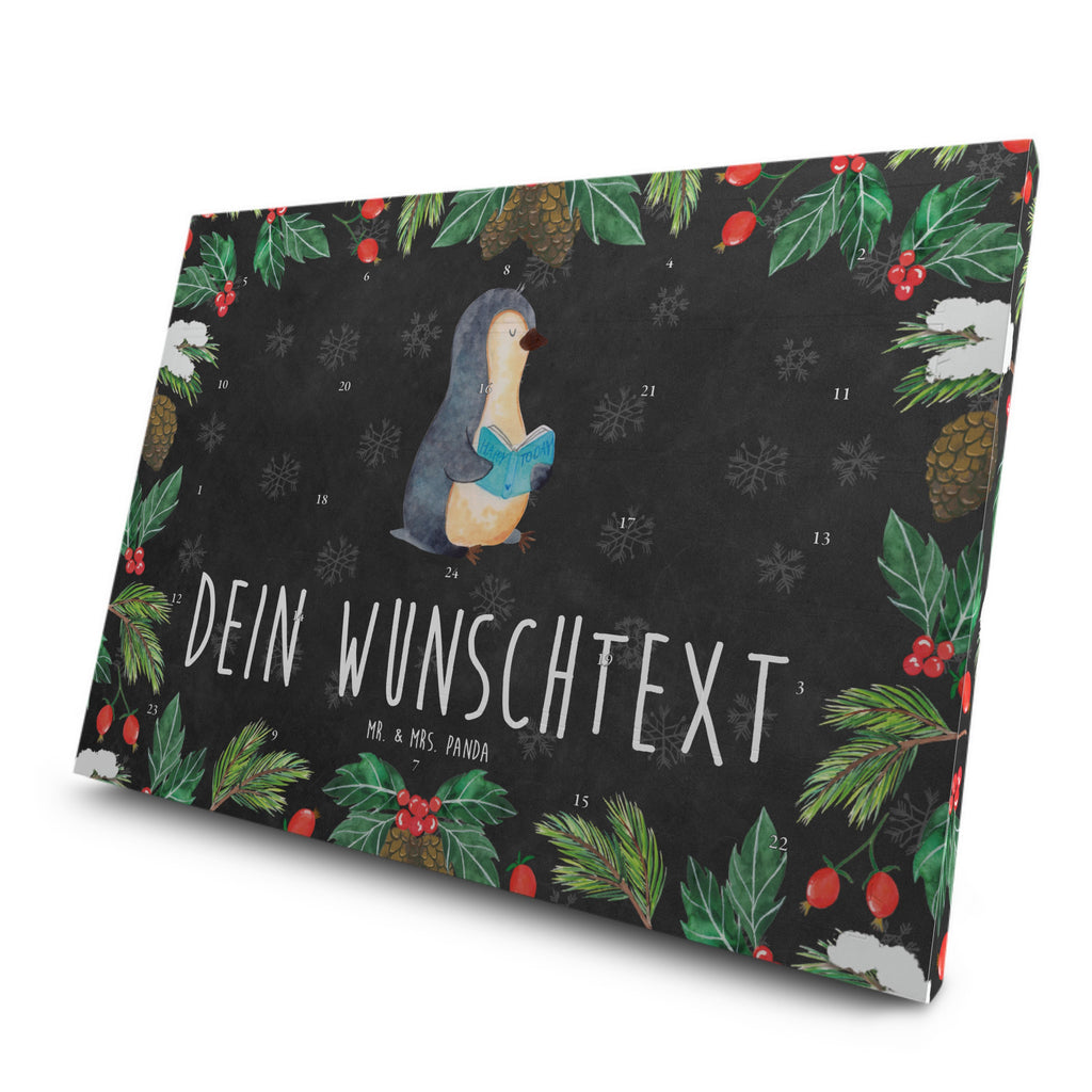 Personalisierter Tee Adventskalender Pinguin Buch Personalisierter Tee Adventskalender, Pinguin, Pinguine, Buch, Lesen, Bücherwurm, Nichtstun, Faulenzen, Ferien, Urlaub, Freizeit