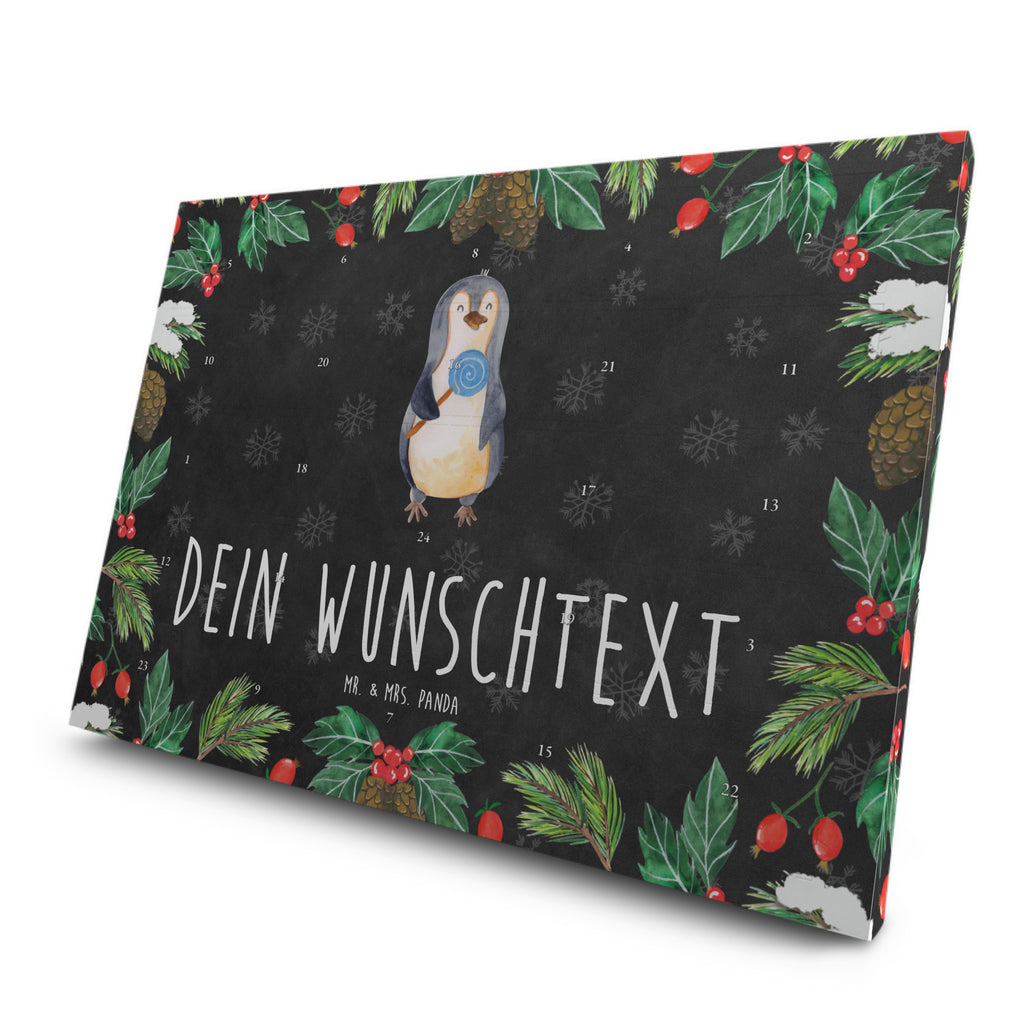 Personalisierter Tee Adventskalender Pinguin Lolli Personalisierter Tee Adventskalender, Pinguin, Pinguine, Lolli, Süßigkeiten, Blödsinn, Spruch, Rebell, Gauner, Ganove, Rabauke