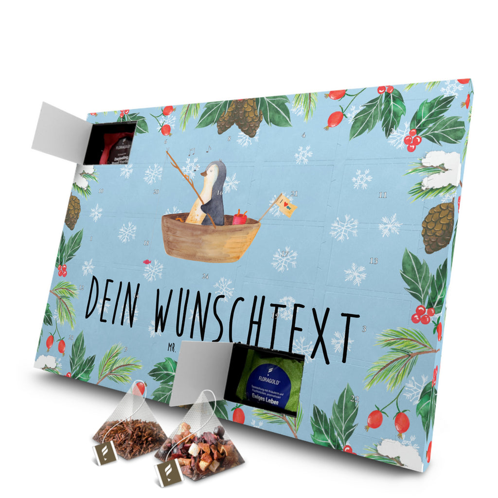 Personalisierter Tee Adventskalender Pinguin Angelboot Personalisierter Tee Adventskalender, Pinguin, Pinguine, Angeln, Boot, Angelboot, Lebenslust, Leben, genießen, Motivation, Neustart, Neuanfang, Trennung, Scheidung, Geschenkidee Liebeskummer