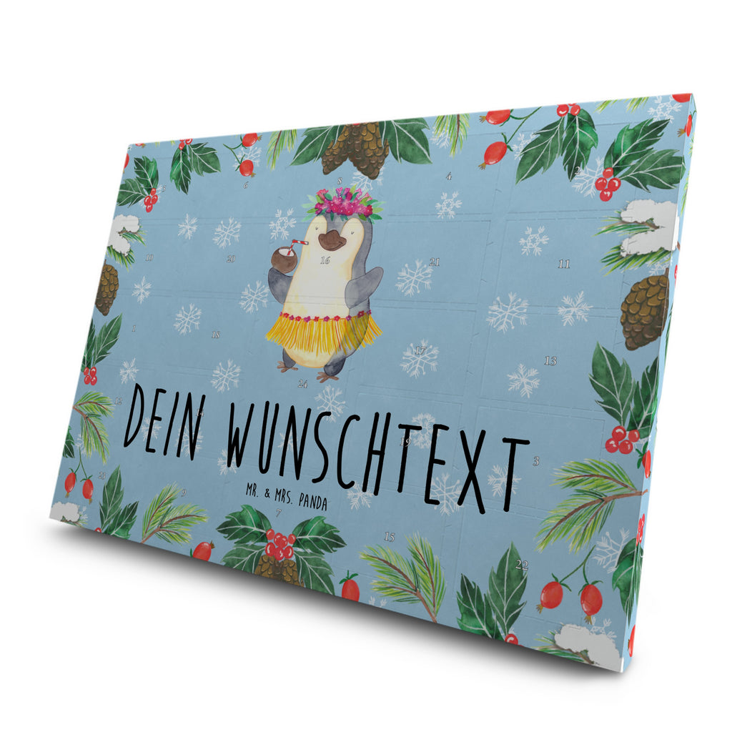 Personalisierter Tee Adventskalender Pinguin Kokosnuss Personalisierter Tee Adventskalender, Pinguin, Aloha, Hawaii, Urlaub, Kokosnuss, Pinguine