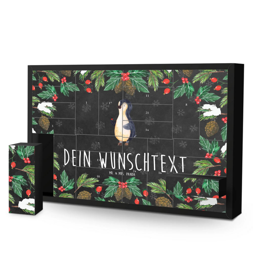 Personalisierter Befüllbarer Adventskalender Pinguin Marienkäfer Befüllbarer Adventskalender, Adventskalender zum selbst befüllen, Pinguin, Pinguine, Marienkäfer, Liebe, Wunder, Glück, Freude, Lebensfreude