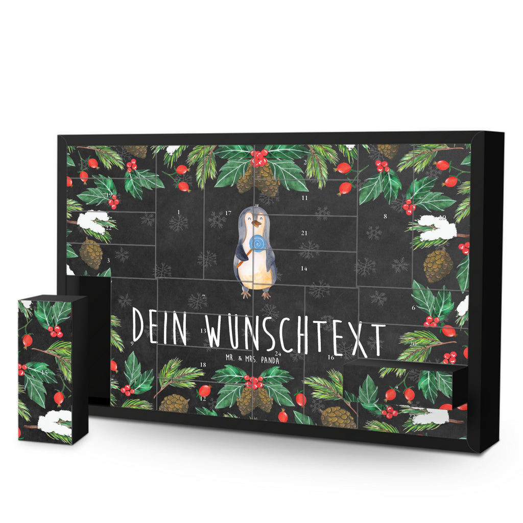 Personalisierter Befüllbarer Adventskalender Pinguin Lolli Befüllbarer Adventskalender, Adventskalender zum selbst befüllen, Pinguin, Pinguine, Lolli, Süßigkeiten, Blödsinn, Spruch, Rebell, Gauner, Ganove, Rabauke