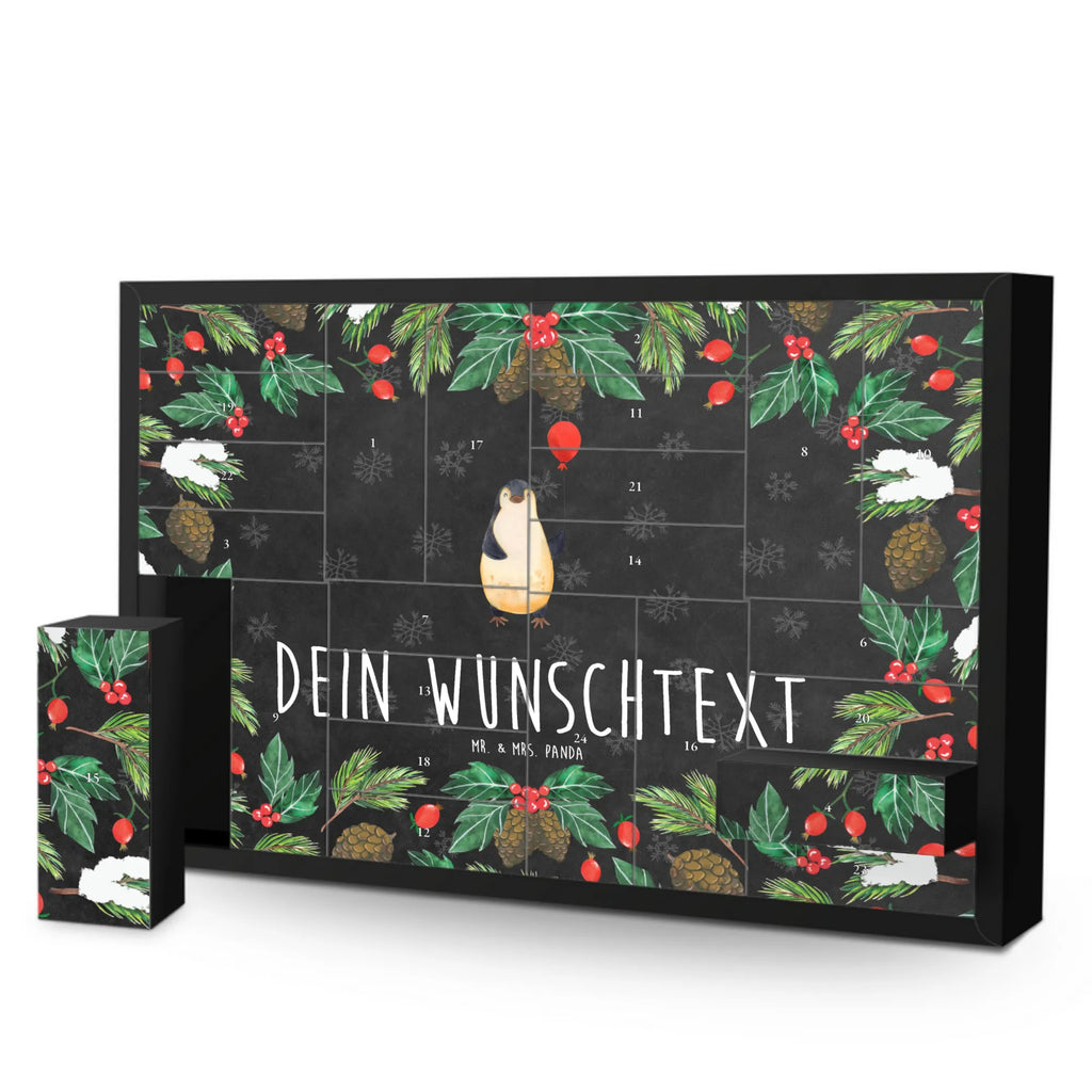 Personalisierter Befüllbarer Adventskalender Pinguin Luftballon Befüllbarer Adventskalender, Adventskalender zum selbst befüllen, Pinguin, Pinguine, Luftballon, Tagträume, Lebenslust, Geschenk Freundin, Geschenkidee, beste Freundin, Motivation, Neustart, neues Leben, Liebe, Glück